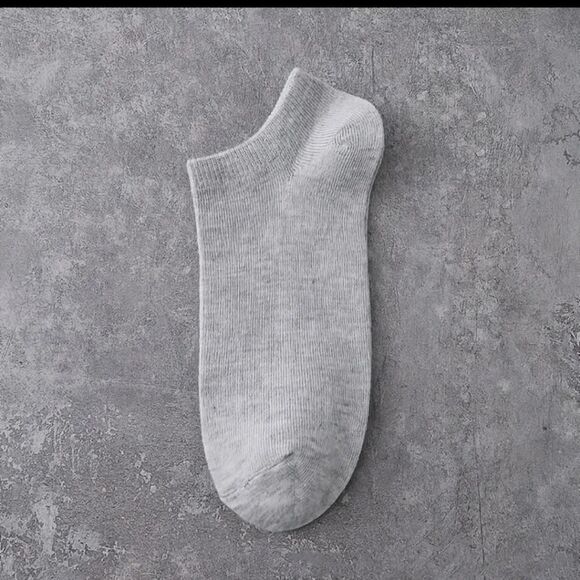 GRAY ankle sock bundle 5 pair - Picture 3 of 3